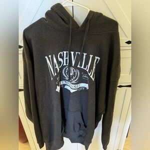 Nashville Graphic Hoodie in Dark Gray